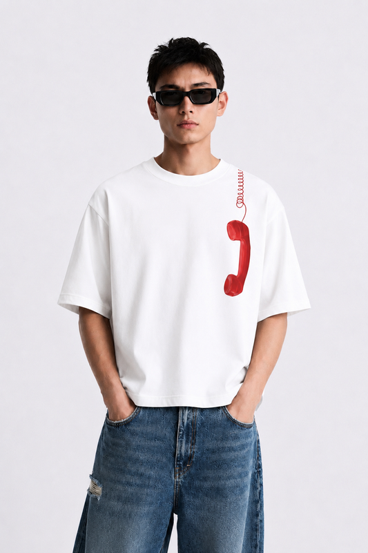 Get yourself a Me White Oversize Tshirt