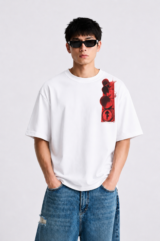 Back home White Oversized Tshirt