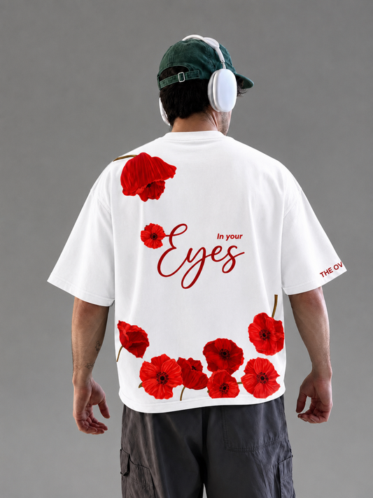 In Your Eyes White Oversized T-shirt