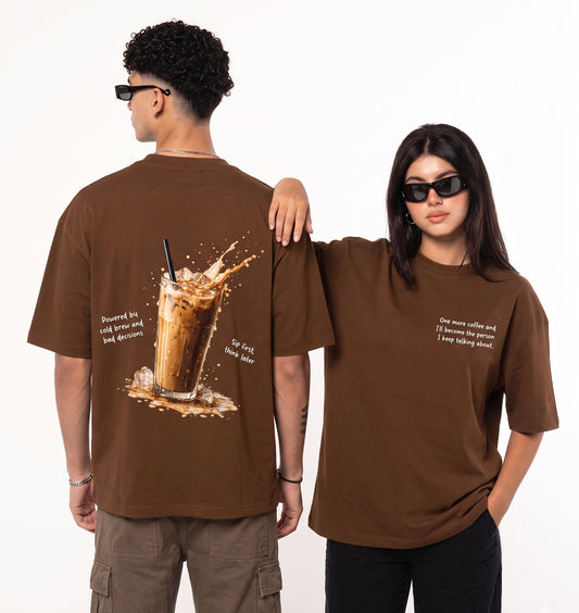 Coffee First Oversized Tshirt