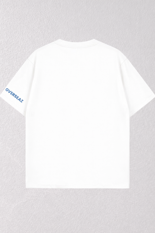 White Solid Oversize Tshirt